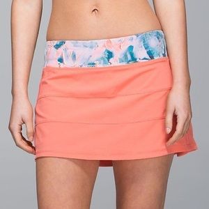 Coral Lululemon Tennis Skirt
